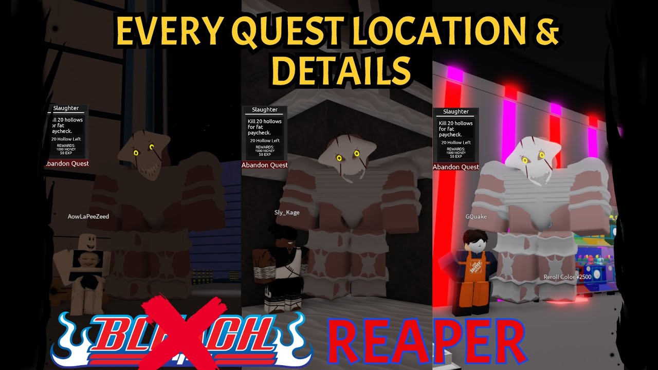 REAPER RELEASE!) EVERY Quest Locations & Details! 