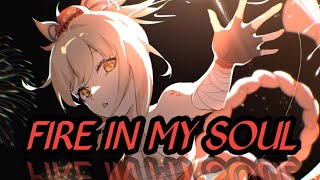 [Nightcore] Slake Slagger & Sascha Nell - Fire In My Soul (feat. Sofuu) (Lyrics)