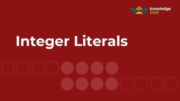 Integer Literal | ICSE Computer Applications | Java & BlueJ