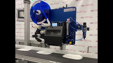 LabelMill, LM3612 Custom Roller Tamp Print & Apply System Labeling Conveyed Poly Bags