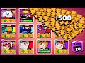 NONSTOP to 500 TROPHIES With EVERY BRAWLER! (Part 2) Brawl Stars