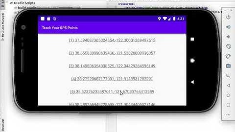Java Android GPS tracking app
