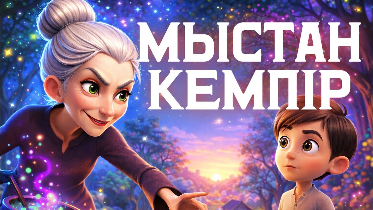 МЫСТАН КЕМПІР және АҚЫЛДЫ БАЛА / Қазақша ертегі ✨#ертегі #мыстанкемпір #қазақшамультфильм #балаларға