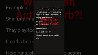 What is an Action Verb?! Grammar Class