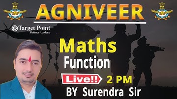 Function | Maths | Surendra Sir | Agniveer 2022 | Target Point Defence Academy