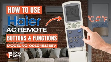 How to Use: Haier AC Remote Buttons & Functions | Model No. 0010451255V | AC Remote Guide
