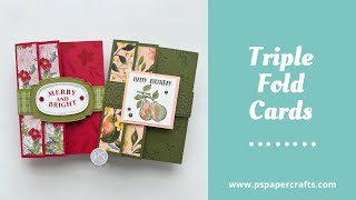How to make Triple Fold Cards