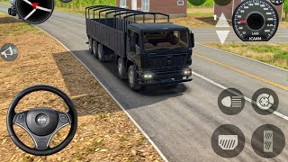 Indian Trucks Simulator 3D  Black cooler lorry driving   Android gameplay