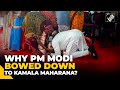 PM Modi bows down, touches feet to seek blessings from Odisha’s Kendrapara Kamala Maharana