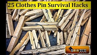 25 Clothes Pin Hacks for Survival