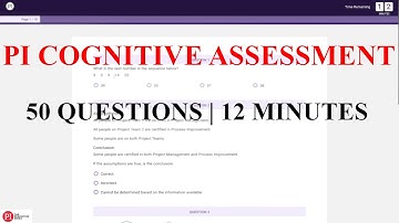 PI Cognitive 50 Questions | 12 Mins