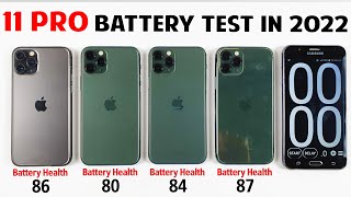 iPhone 11 Pro Battery Life DRAIN Test in 2022 From 100 to 0% | 11 Pro iOS 15.5 Battery DRAIN Test