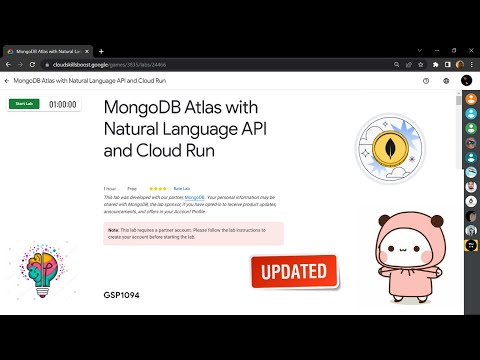 MongoDB Atlas with Natural Language API and Cloud Run || [GSP1094] || Updated Solution