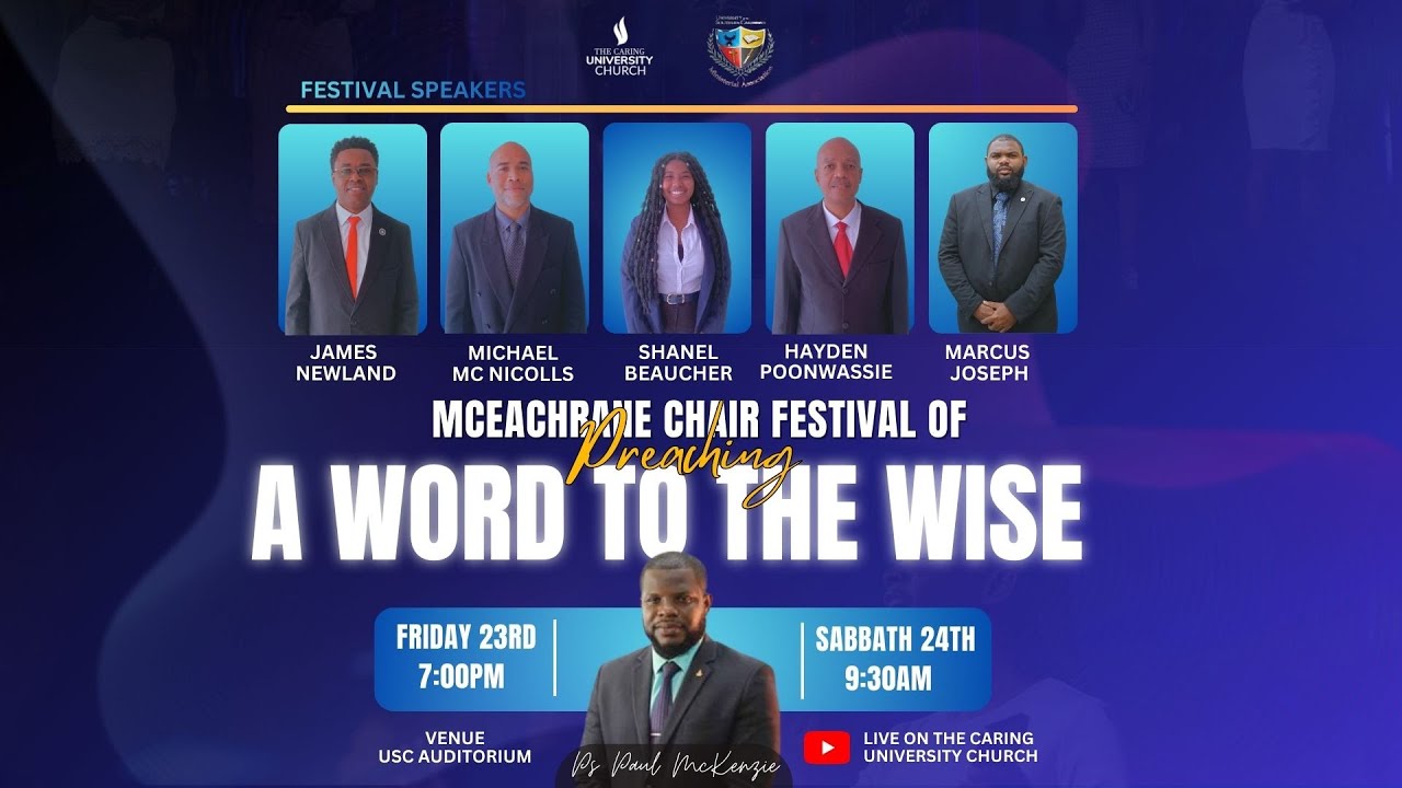 🔴 USC Church Worship Experience [] McEachrane Chair Festival of preaching [] A Word to the Wise