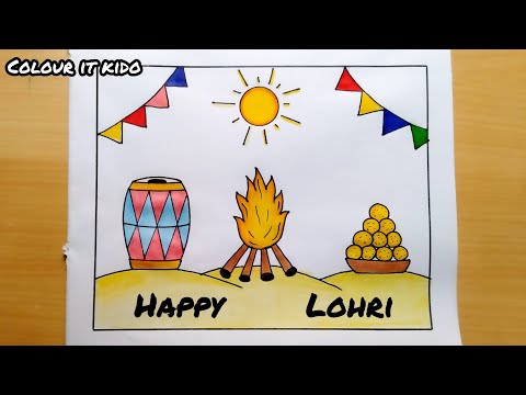Update 157+ happy lohri drawings latest