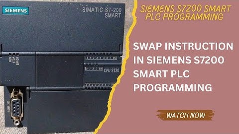 SWAP INSTRUCTION IN SIEMENS S7200 SMART PLC PROGRAMMING