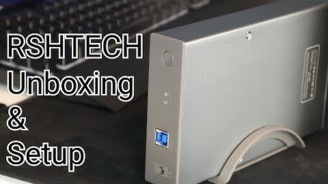 RSHTECH 3.5" HDD Enclosure Unboxing & Setup