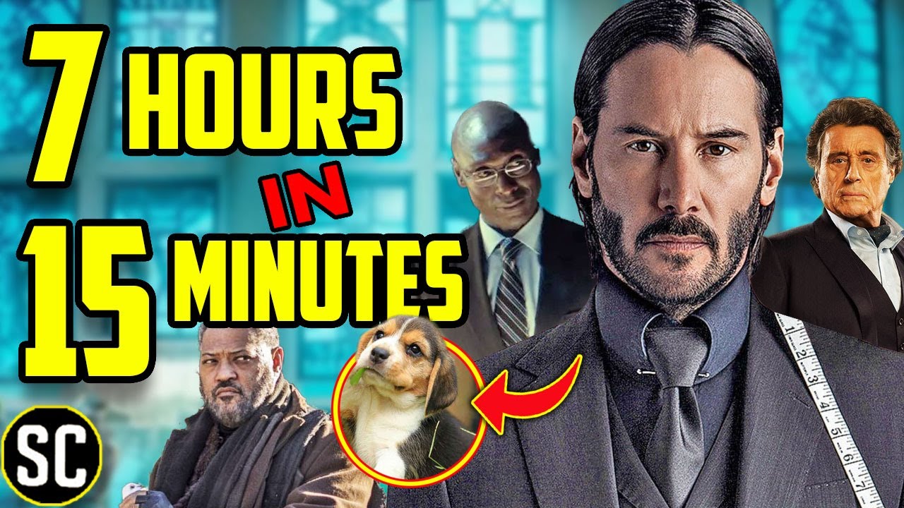 John Wick 4 - story recap in 12 minutes of 1, 2 & 3! 