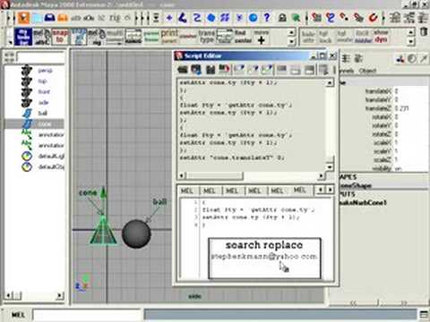 Search and Replace in the Script Editor