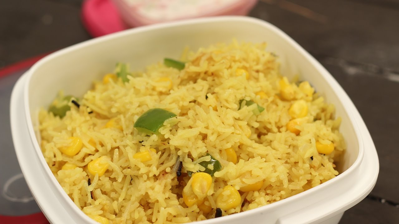 Corn And Capsicum Pulao | Tiffin Treats by Roopa Nabar | Sanjeev Kapoor Khazana