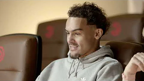 Trae Young goes into the film room with Doris Burk...