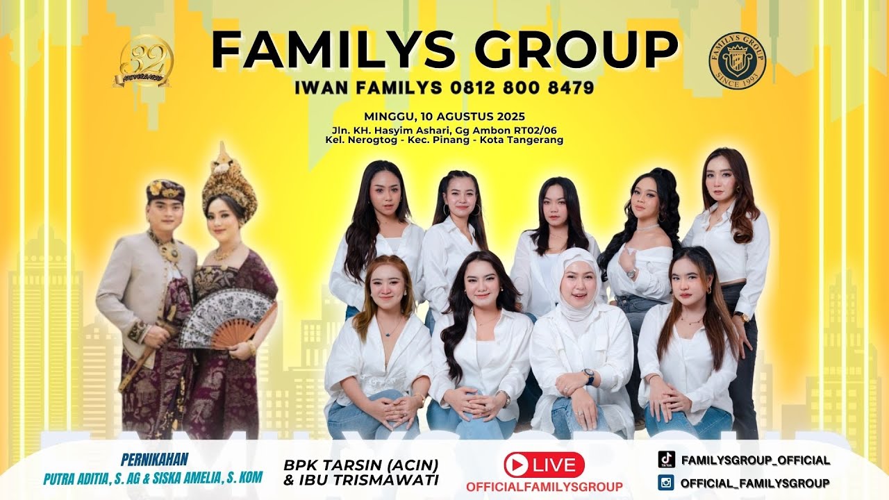 Live Familys Group Edisi Jl KH Hasyim Ashari Gg Ambon Nerogtog | Minggu 10 Agustus 2025 (SIANG)