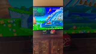 Noah And Adam Playing Super Mario On Tv.