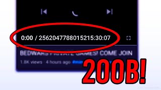 This Video Is 200 BILLION Years Long?! (HOW?)