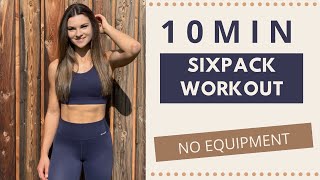 10 Min Sixpack Workout Für Zuhause Die Besten Übungen Für Deine Abs No Equipment Fit Laura