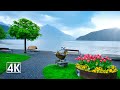 Switzerland 4k vitznau beautiful village lies in an idyllic bay of lake lucerne