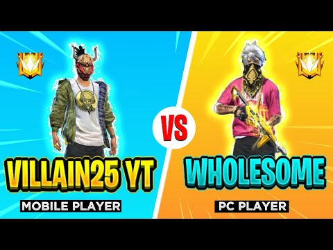Best Mobile Player Vs Best Pc Player 1v1 Clash Squad Garena Free Fire Youtube