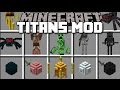 Minecraft MOB TITANS MOD / MAKE ANY MOB GIANT AND FIGHT THE TITANS!! Minecraft