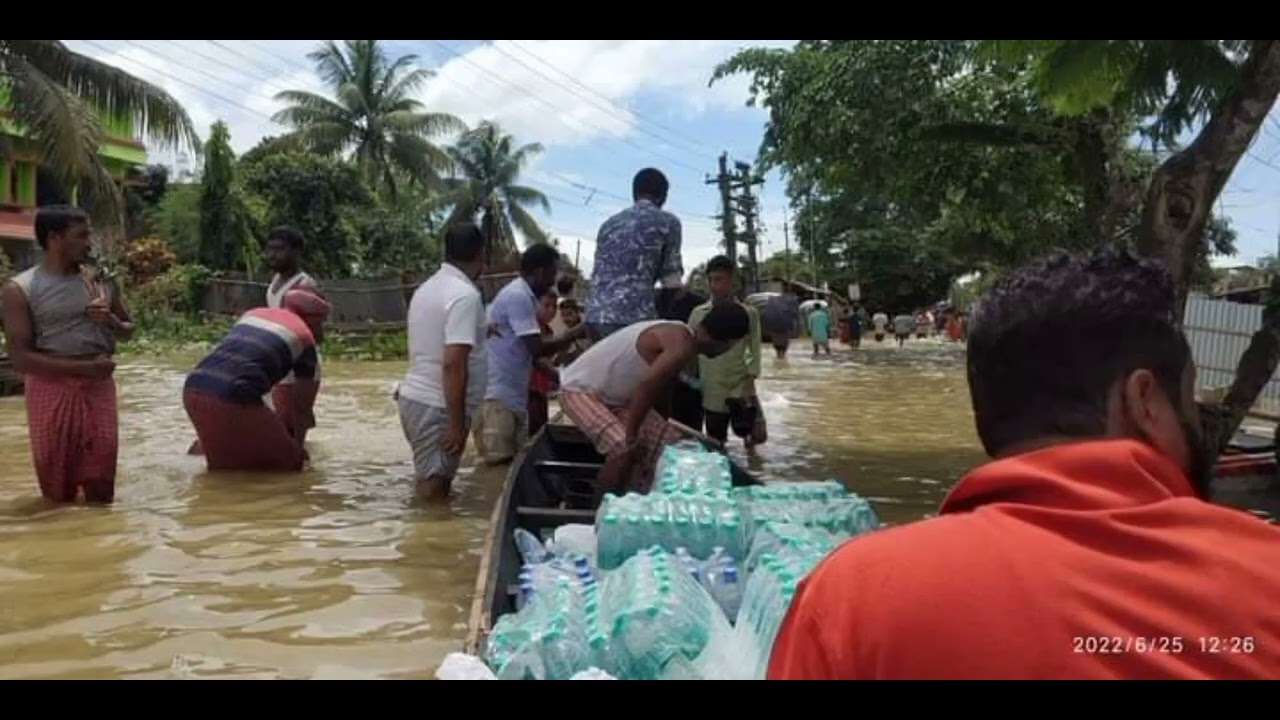 Silchar Flood 2022 | Distributed some Biscuits , Water Etc |