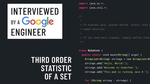 Java interview with a Google engineer