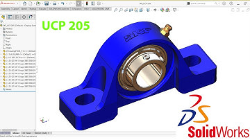 UCP 205 Pillow block ball bearing unit CAD model free download