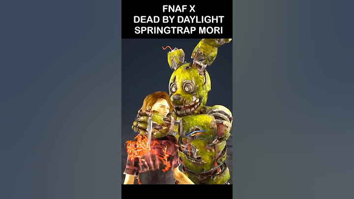 FNaF X Dead By Daylight Springtrap MORI (OFFICIAL) | FNaF 2 Movie MEME