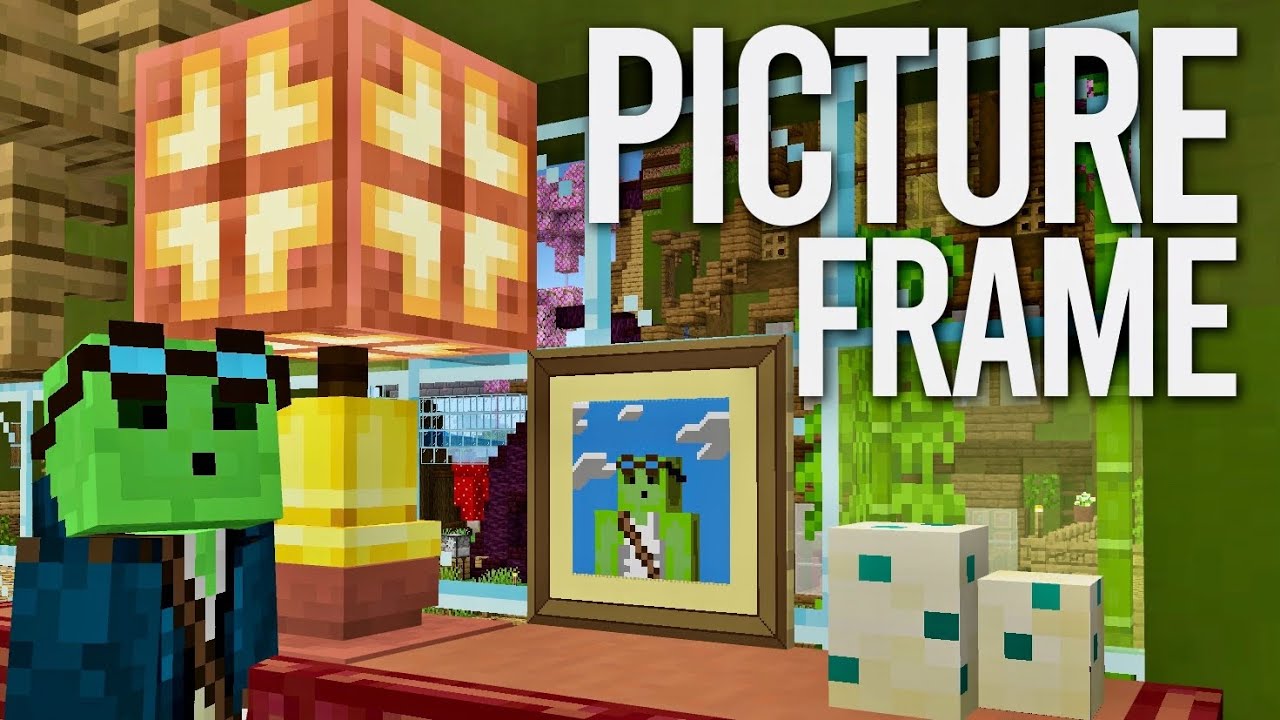 I Made Working Picture Frames in my Survival World! - Let's Play Minecraft 685