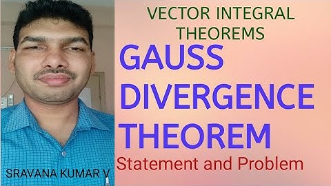 GAUSS DIVERGENCE THEOREM IN TELUGU vector integral Theorems