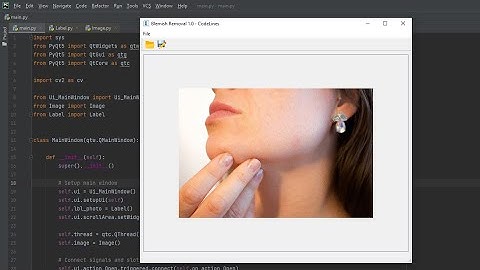 Blemish removal | Python | OpenCV | PyQT |