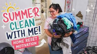 SUMMER CLEAN WITH ME HOME RESET DAY