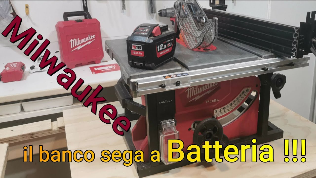 Banco sega per legno a batteria Milwaukee M18 FTS210-0