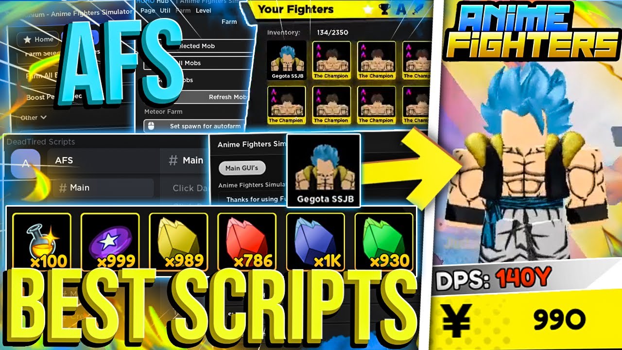 BEST Script [Update 43.5] Anime Fighters Simulator, Auto clone + Auto  Avatar+ MANY FEATURE