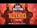 10000 PRIZE POOL TOURNAMENT ON LIVE SAVA AUCTION SEASON 1[DAY 2]| SAVA GAMING