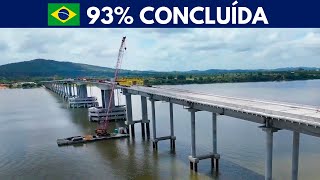 A Maior Ponte do Brasil em Cima do Rio em Construção