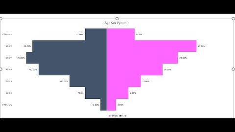 How to Create a Population Pyramid using Microsoft Excel!