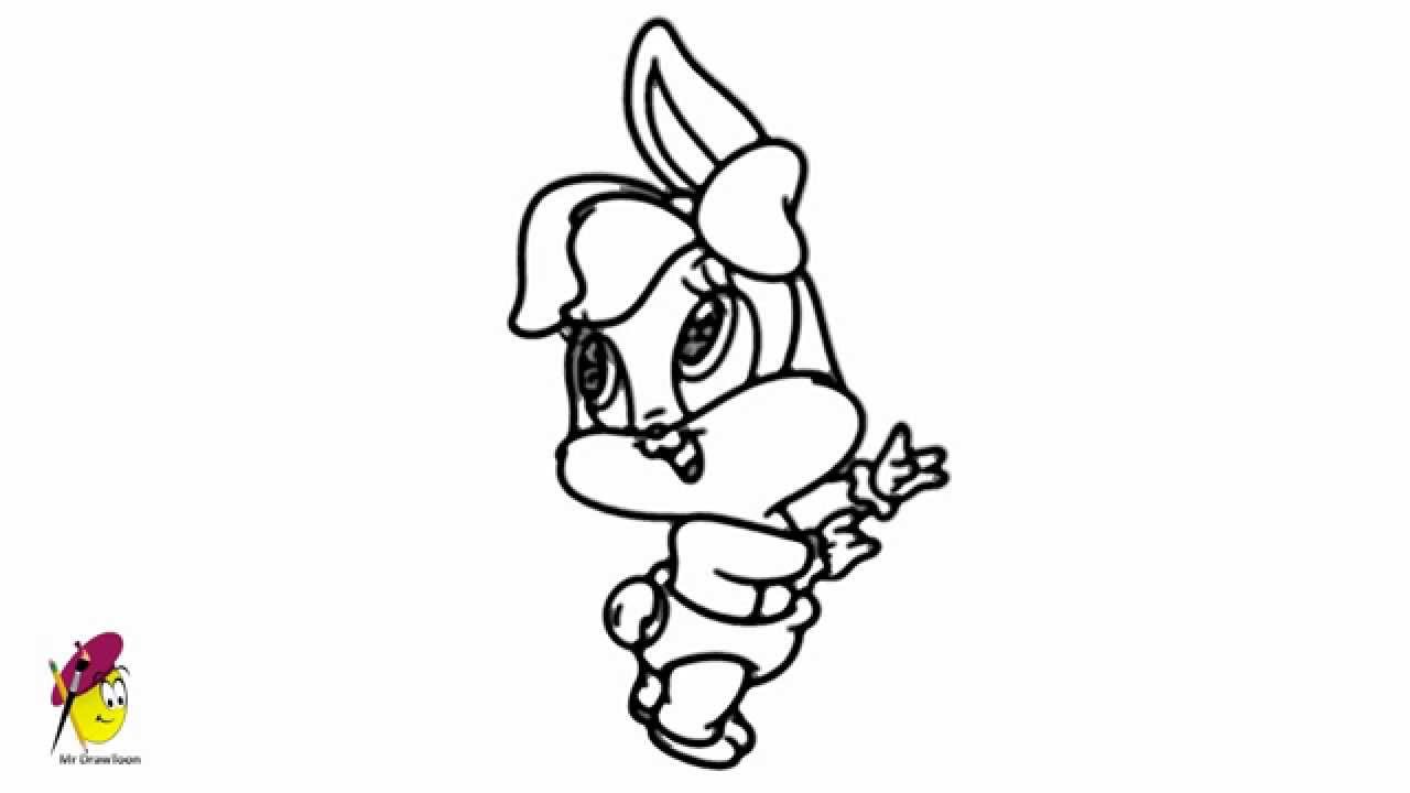 Baby Bugs Bunny - How to draw bugs Bunny - YouTube