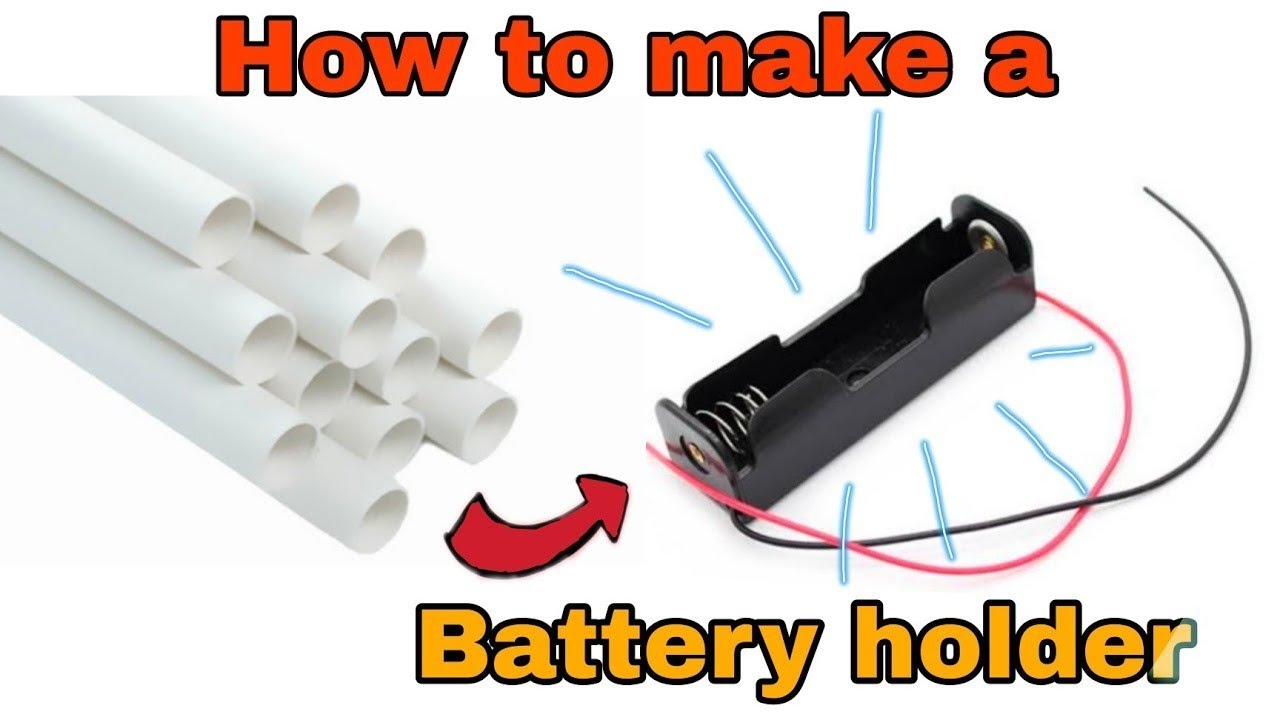 How To Make Lithium-ion Battery Charger holder from PVC pipe at home ...