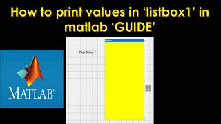 HOW TO Print values in listbox @ MATLAB GUIDE