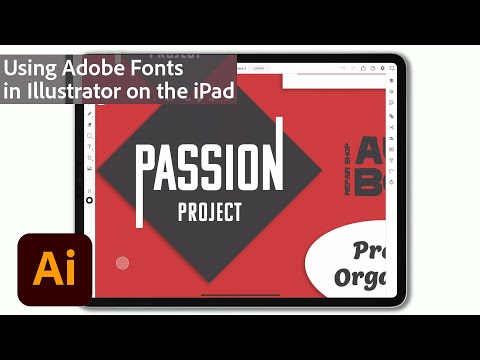 Using Adobe Fonts in Illustrator on the iPad | Adobe Creative Cloud