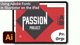 Using Adobe Fonts in Illustrator on the iPad | Adobe Creative Cloud screenshot 3